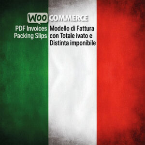 un Modello di Fattura con Totale ivato e Distinta imponibile